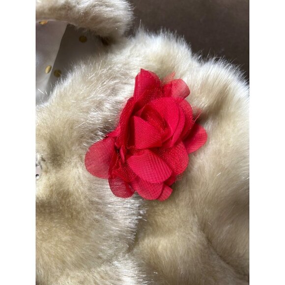 Kate Spade Kids Faux Fur Coat 24M Light Brown Collared - Picture 5 of 9